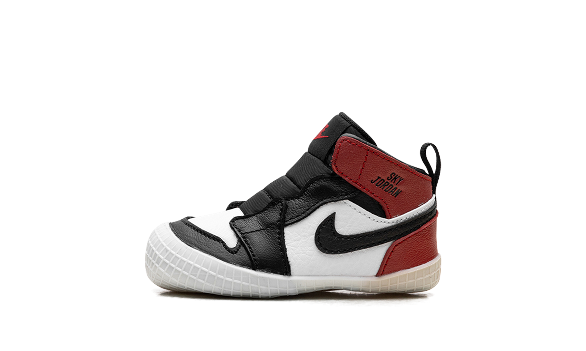 Air Jordan 1 Crib Bootie Black Toe Reimagined (I)