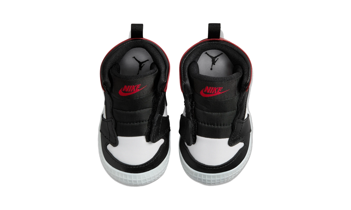 Air Jordan 1 Crib Bootie Black Toe Reimagined (I)