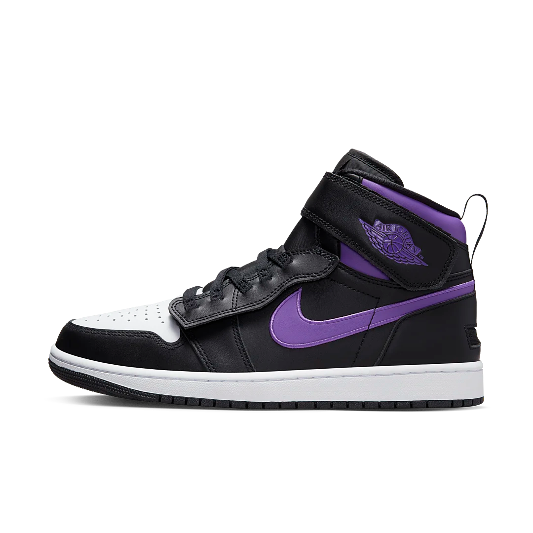 Air Jordan 1 High FlyEase Black Bright Violet, Black/Bright Violet/White (CQ3835-051)