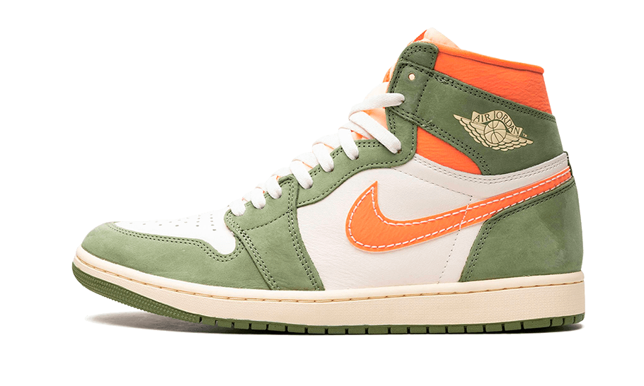 Air Jordan 1 High OG Craft Celadon, Celadon/Sky J Light Olive-Bright Mandarin-Coconut Milk (FB9934-300)