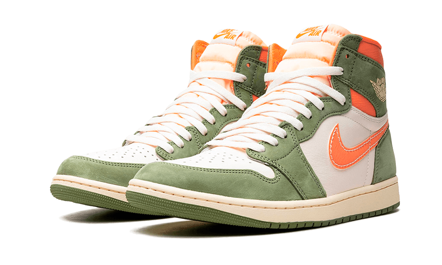 Air Jordan 1 High OG Craft Celadon, Celadon/Sky J Light Olive-Bright Mandarin-Coconut Milk (FB9934-300)