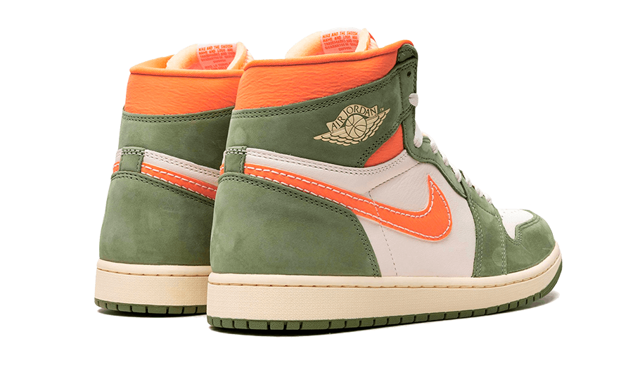 Air Jordan 1 High OG Craft Celadon, Celadon/Sky J Light Olive-Bright Mandarin-Coconut Milk (FB9934-300)