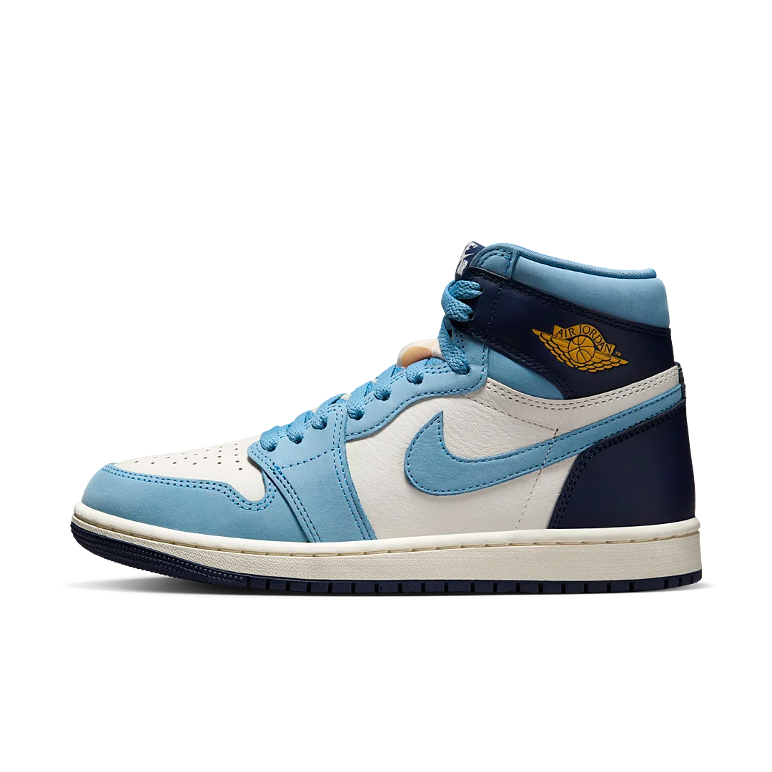 Air Jordan 1 High OG First in Flight, University Blue/Midnight Navy-Sail (FD2596-400)