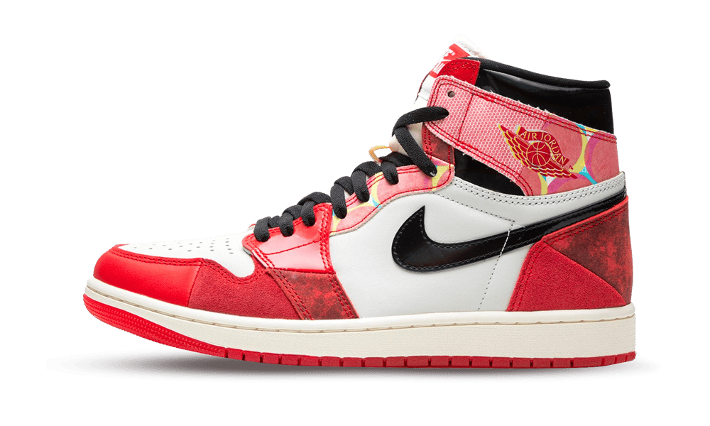 Air Jordan 1 Retro High OG Spider-Man Across the Spider-Verse, University Red/Black/White (DV1748-601 / DV1753-601)