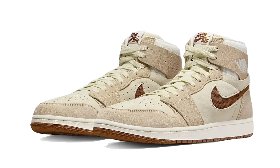 Air Jordan 1 High Zoom Air CMFT 2 Legend Coffee, Sail/Legend Medium Brown/Fossil/Legend Coffee (DV1307-120)