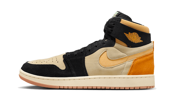 Air Jordan 1 High Zoom Air CMFT 2 Muslin Vivid Orange, Muslin/Celestial Gold/Black/Vivid Orange/Sail (DV1307-100)