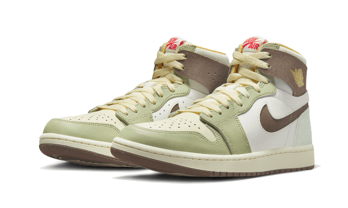 Air Jordan 1 High Zoom Air CMFT 2 Year Of The Rabbit, Light Olive/Sail/Medium Brown/White (FD4327-121)