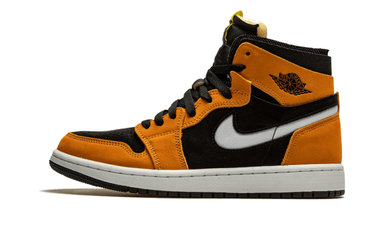 Air Jordan 1 High Zoom Air CMFT Black Monarch, Black/White-Monarch-Opti Yellow (CT0978-002)