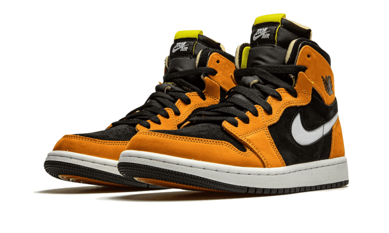 Air Jordan 1 High Zoom Air CMFT Black Monarch, Black/White-Monarch-Opti Yellow (CT0978-002)