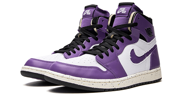 Air Jordan 1 High Zoom Air CMFT Crater Purple, White/Crater Purple/Black (CT0978-501)