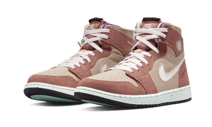 Air Jordan 1 High Zoom Air CMFT Fossil Stone, Fossil Stone/Fossil Rose/Psychic Purple/White (CT0978-201)