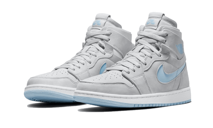 Air Jordan 1 High Zoom Air CMFT Grey Fog, Grey Fog/Celestine Blue-White (CT0979-004)