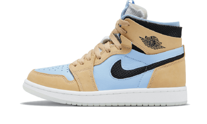 Air Jordan 1 High Zoom Air CMFT Psychic Blue, Psychic Blue/Black-Sesame-White (CT0979-400)