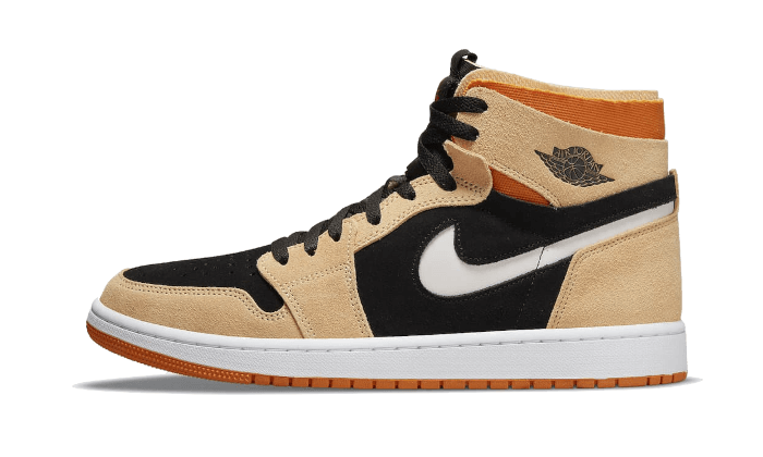 Air Jordan 1 High Zoom Air CMFT Pumpkin Spice, Black/Orange/White (CT0978-200)