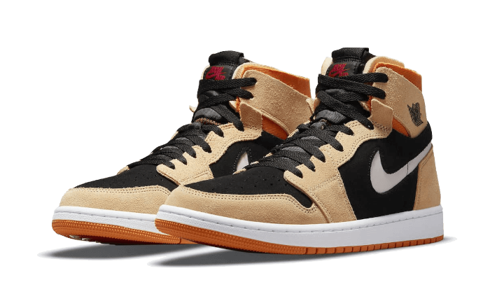 Air Jordan 1 High Zoom Air CMFT Pumpkin Spice, Black/Orange/White (CT0978-200)