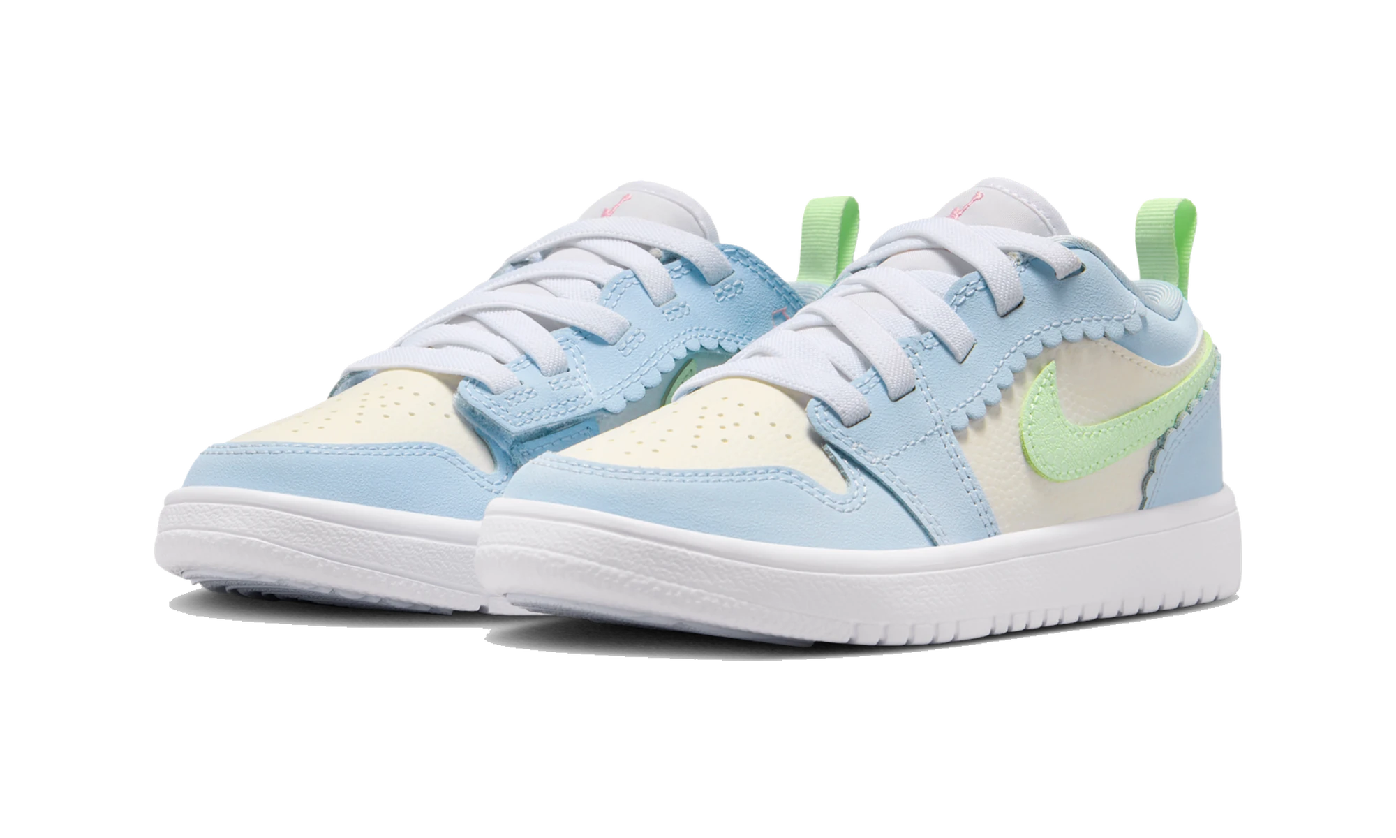 Air Jordan 1 Low ALT SE Half Blue Sail Vapor Green (PS)
