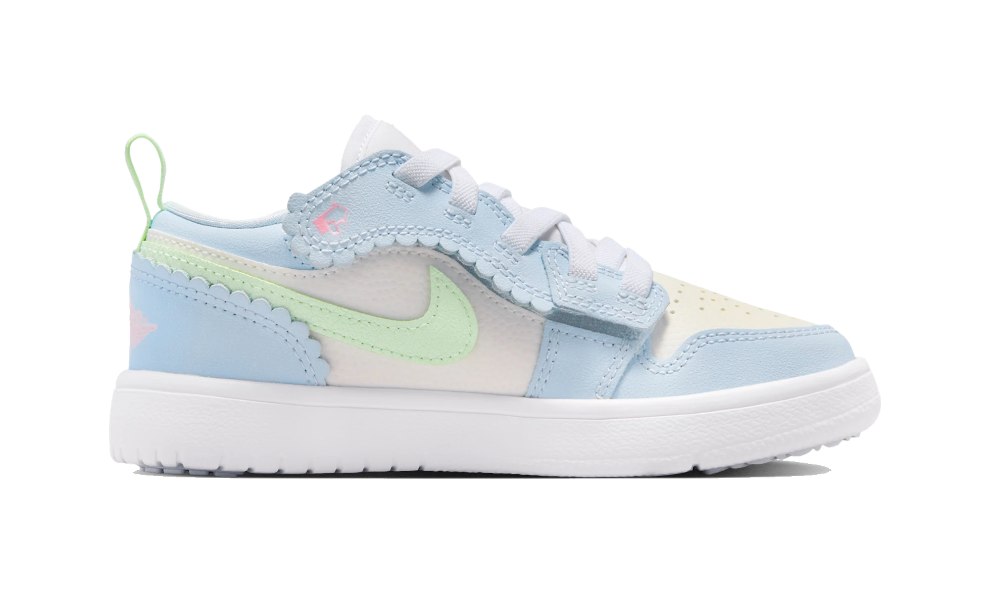 Air Jordan 1 Low ALT SE Half Blue Sail Vapor Green (PS)