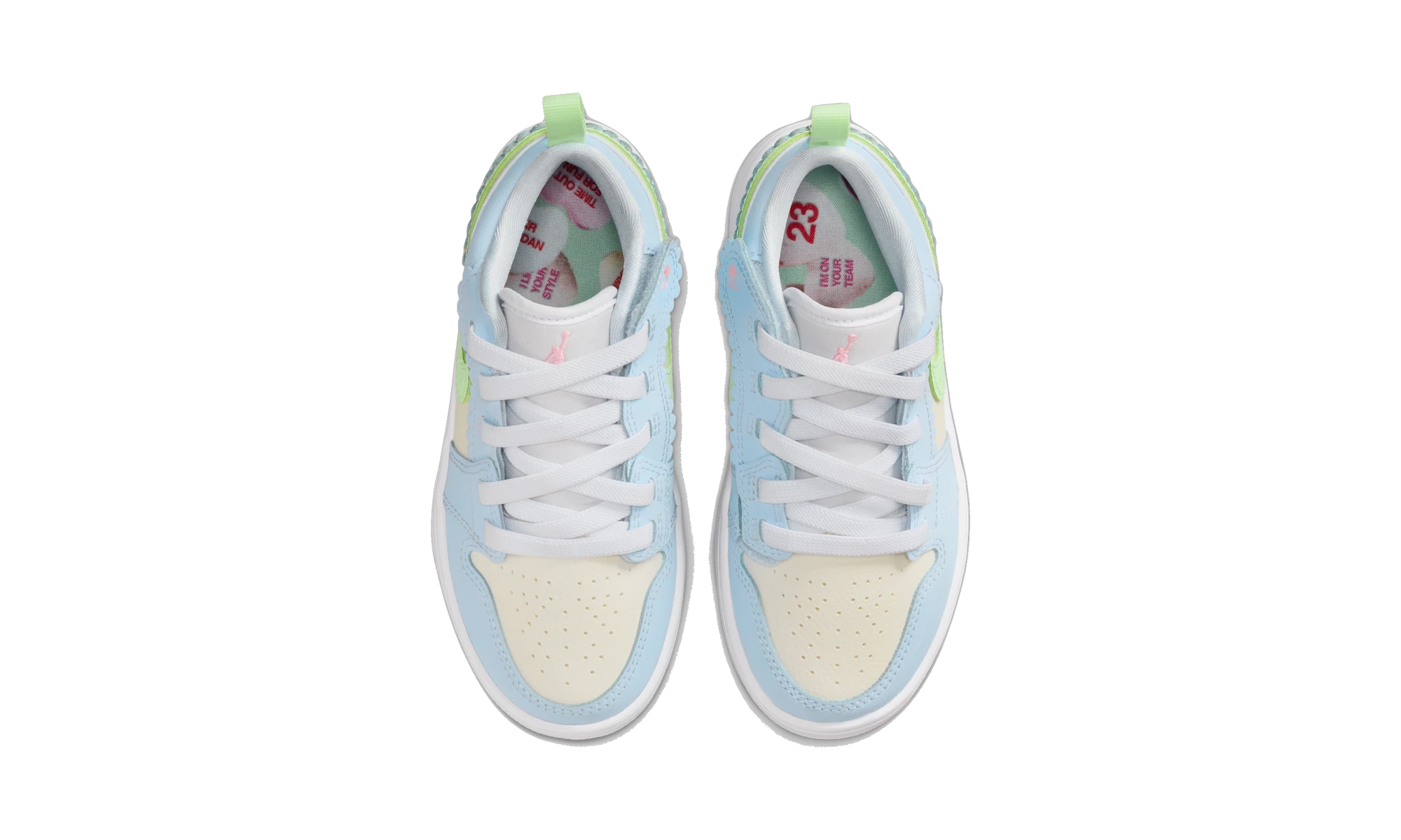 Air Jordan 1 Low ALT SE Half Blue Sail Vapor Green (PS)