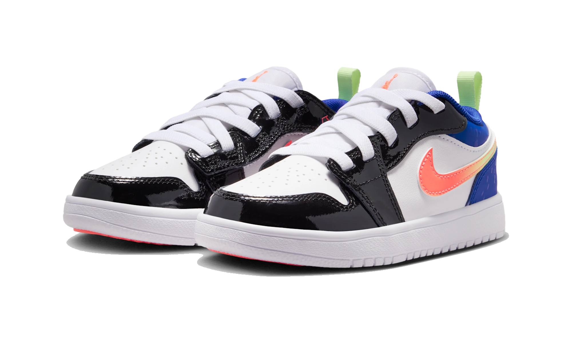 Air Jordan 1 Low ALT SE White Black Royal Bright Mango (PS)
