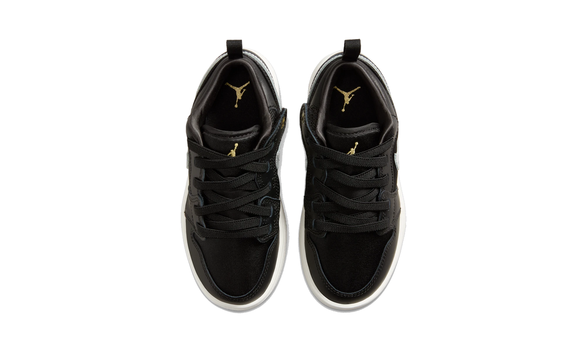 Air Jordan 1 Low Alt SE Black Silver Sail Gold (PS)