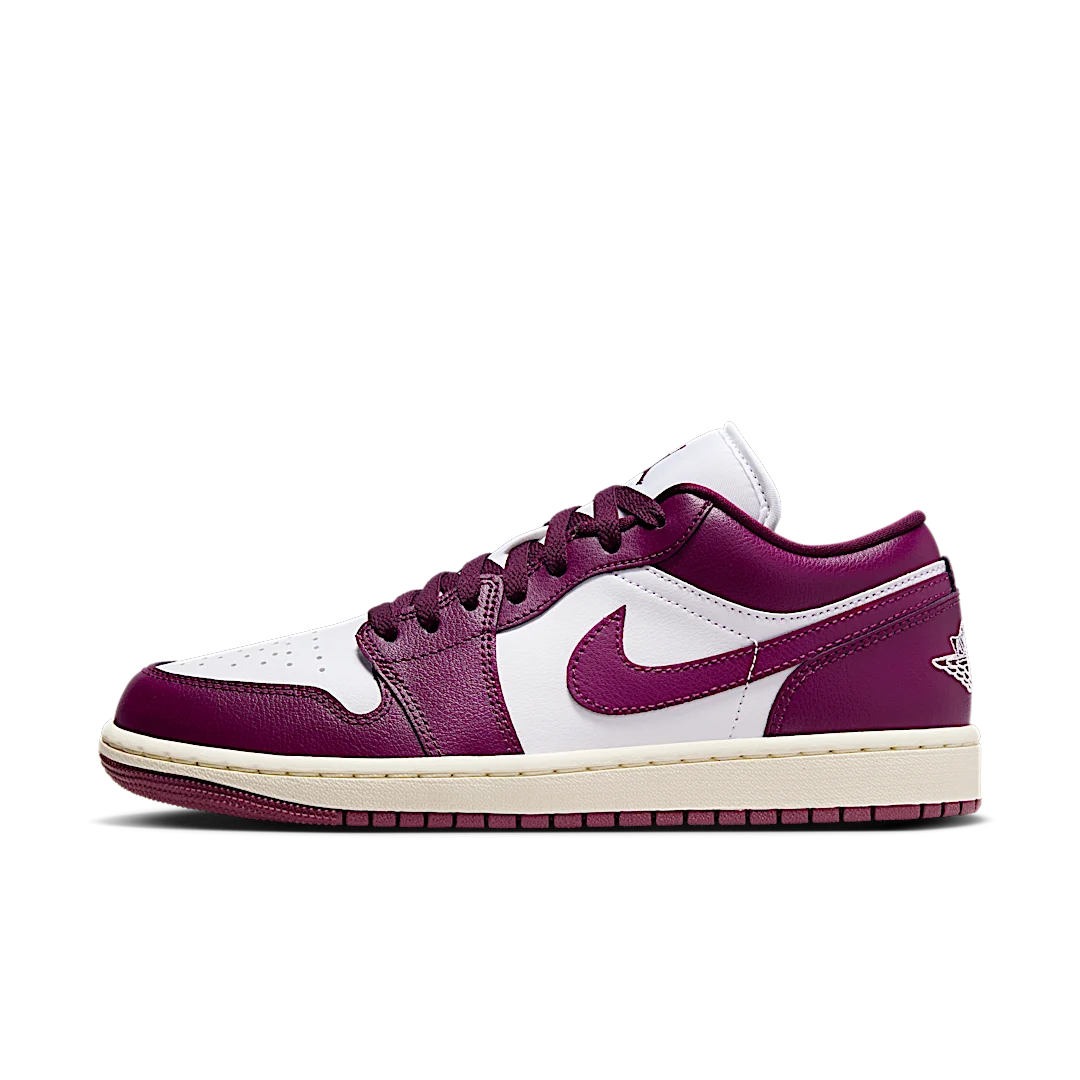 Air Jordan 1 Low Bordeaux, White/Sail/Bordeaux (DC0774-161)