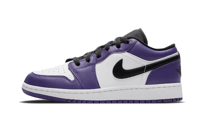 Air Jordan 1 Low Court Purple White, Court Purple/Black-White (553560-500)