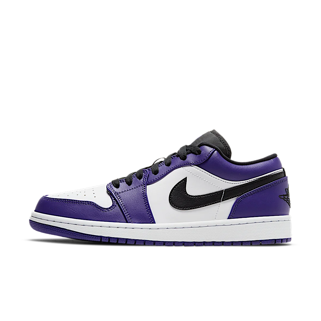 Air Jordan 1 Low Court Purple White, Court Purple/Black-White (553558-500 / 553560-500)