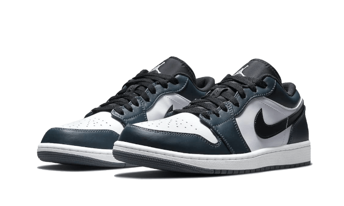 Air Jordan 1 Low Dark Teal, Armory navy/white-black (553558-411)