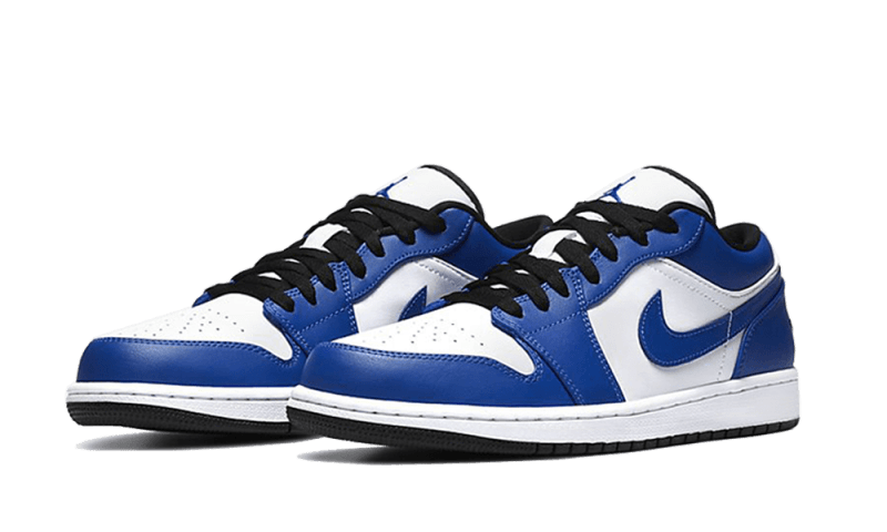 Air Jordan 1 Low Game Royal, White/Game Royal-Black (553558-124 / 553560-124)