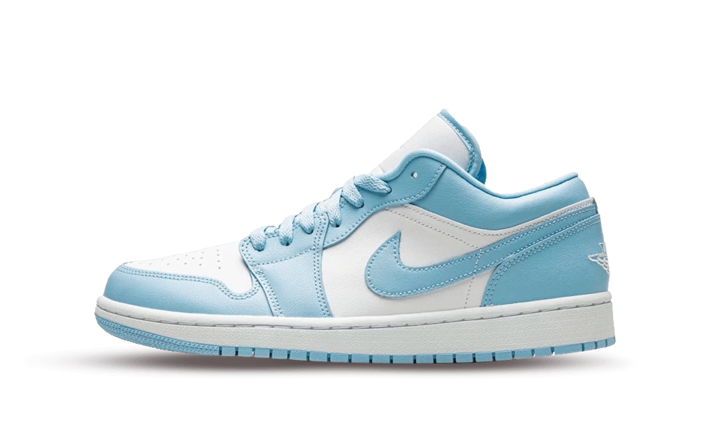 Air Jordan 1 Low White Ice Blue, White/Ice Blue (DC0774-141)