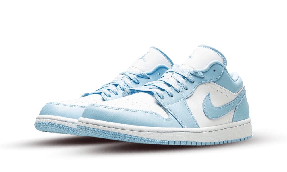 Air Jordan 1 Low White Ice Blue, White/Ice Blue (DC0774-141)