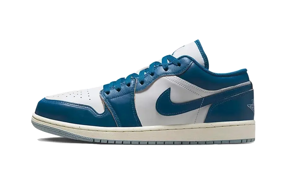 Air Jordan 1 Low Industrial Blue, White/Sail/Industrial Blue (FN5214-141)