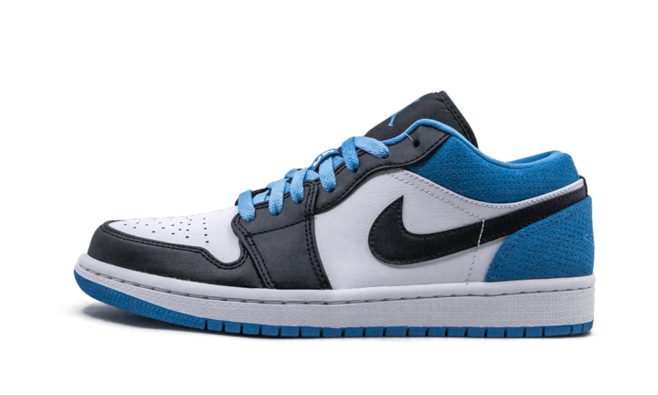 Air Jordan 1 Low Laser Blue, Black/Black-Laser Blue-White (CK3022-004)