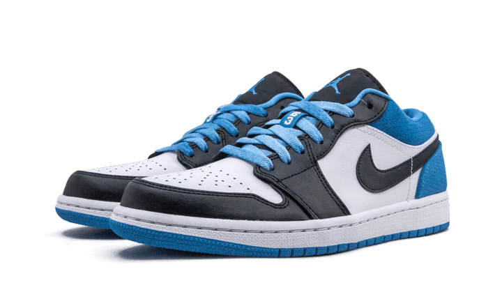 Air Jordan 1 Low Laser Blue, Black/Black-Laser Blue-White (CK3022-004)