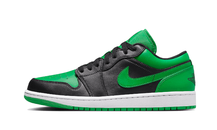 Air Jordan 1 Low Lucky Green, Black/Black/Lucky Green/White (553558-065 / 553560-065)