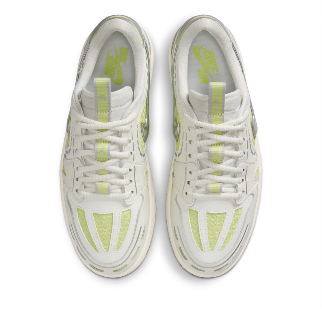 Air Jordan 1 Low Method of Make V3 Sail Luminous Green, Sail/Metallic Silver/Luminous Green (HQ2186-130)