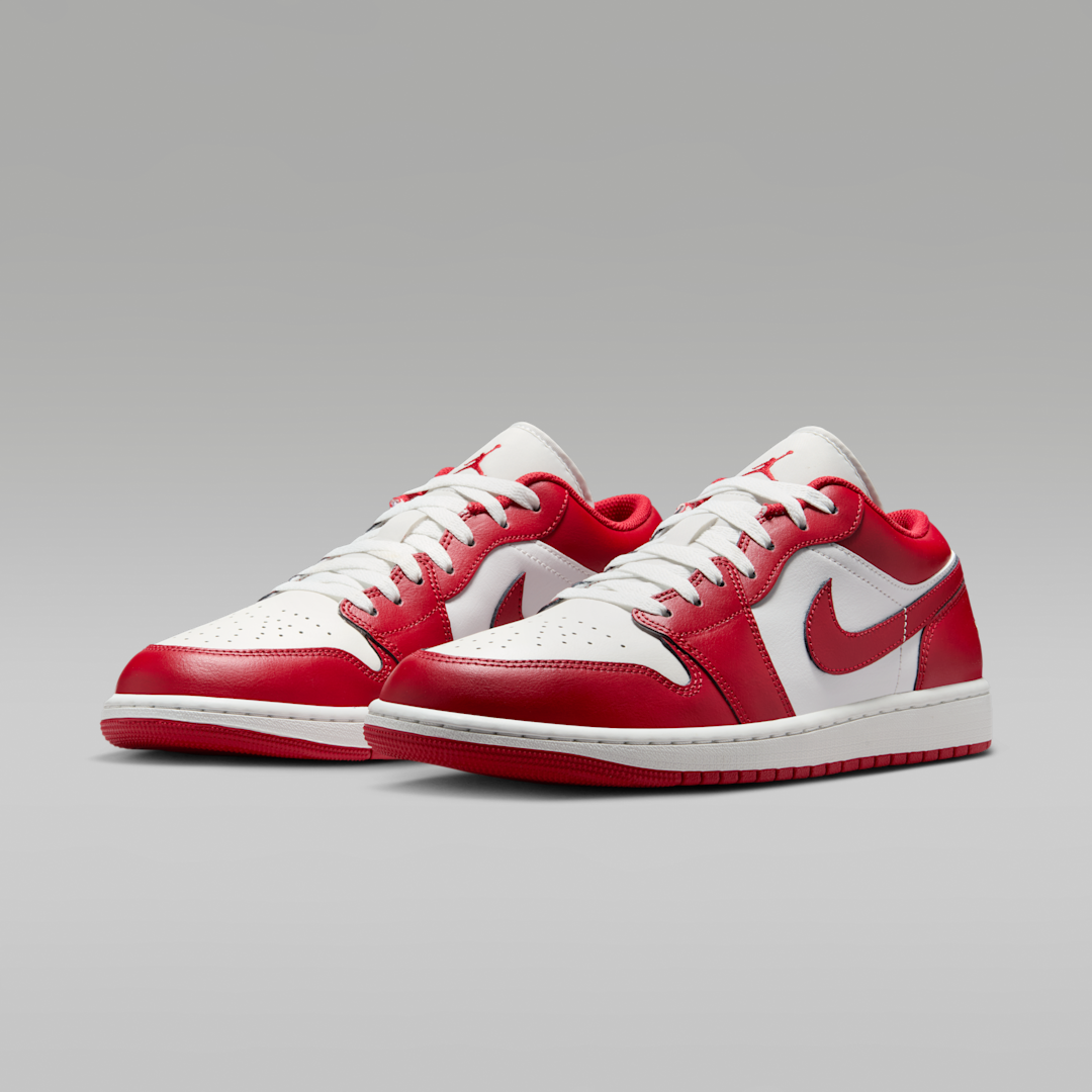 Air Jordan 1 Low New Beginnings, Summit White/Summit White/Varsity Red (553558-166)