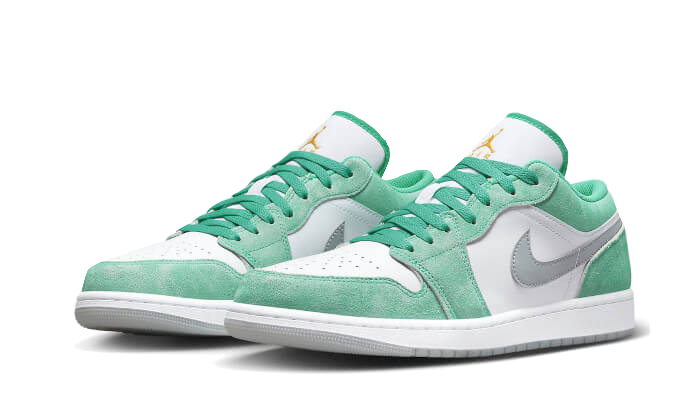 Air Jordan 1 Low New Emerald, New Emerald/White/Light Steel Grey/Taxi (DO8244-301)