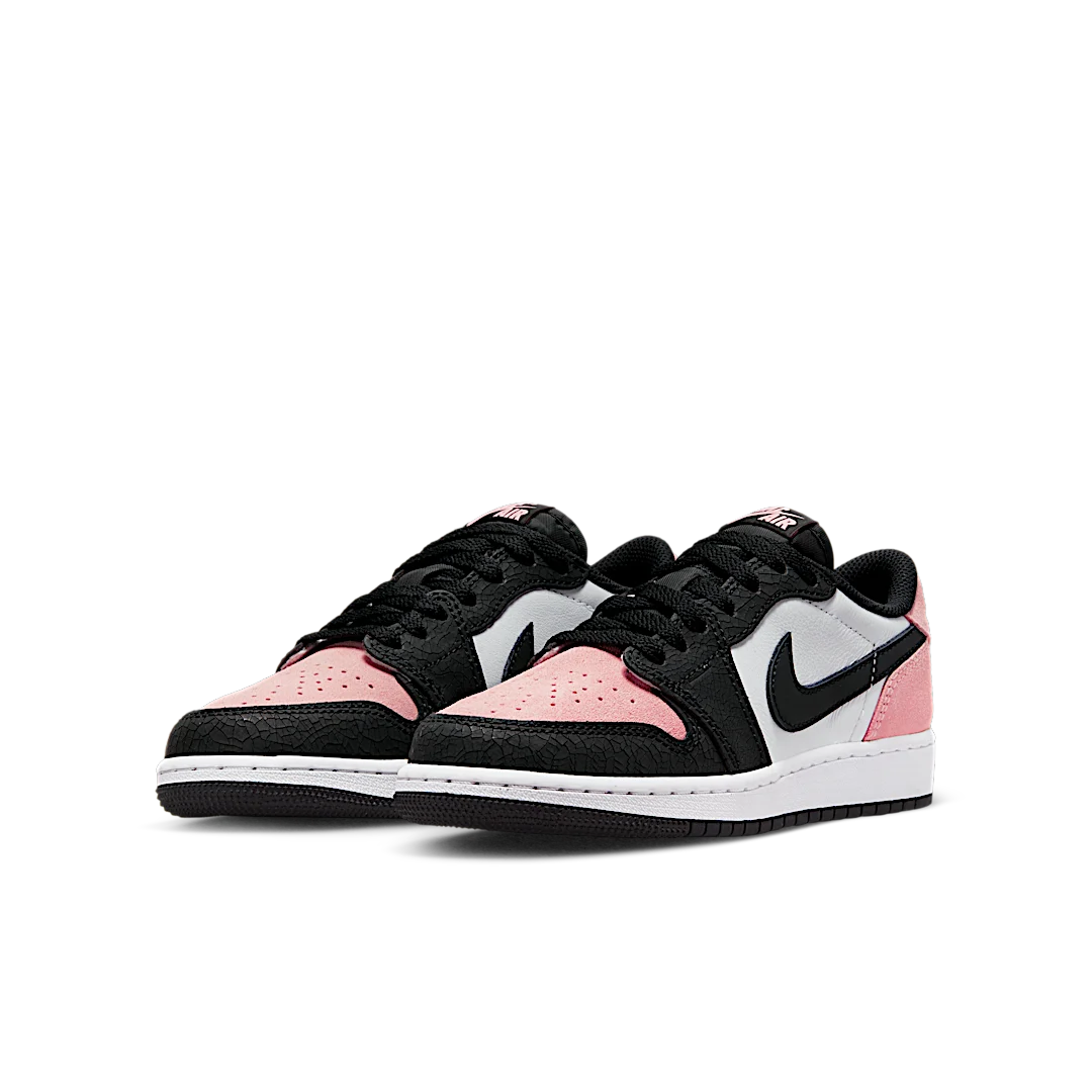 Air Jordan 1 Low OG Bleached Coral, Black/Bleached Coral-White-Grey Fog (CZ0858-061)