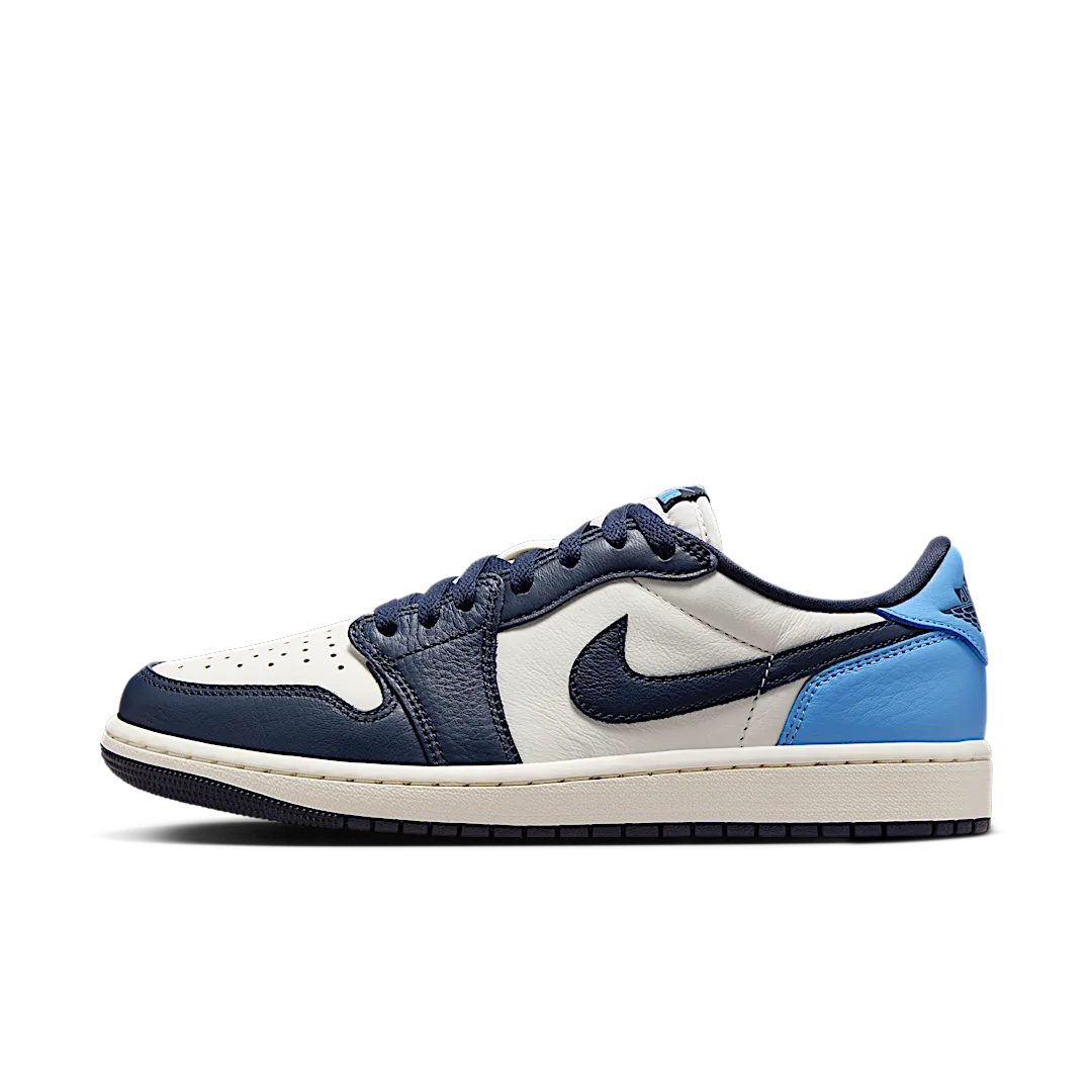 Air Jordan 1 Low OG Obsidian UNC, Obsidian/University Blue-Sail (CZ0790-400 / CZ0858-400)