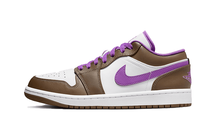 Air Jordan 1 Low Purple Mocha, Palomino/Wild Berry-White (553558-215 / 553560-215)