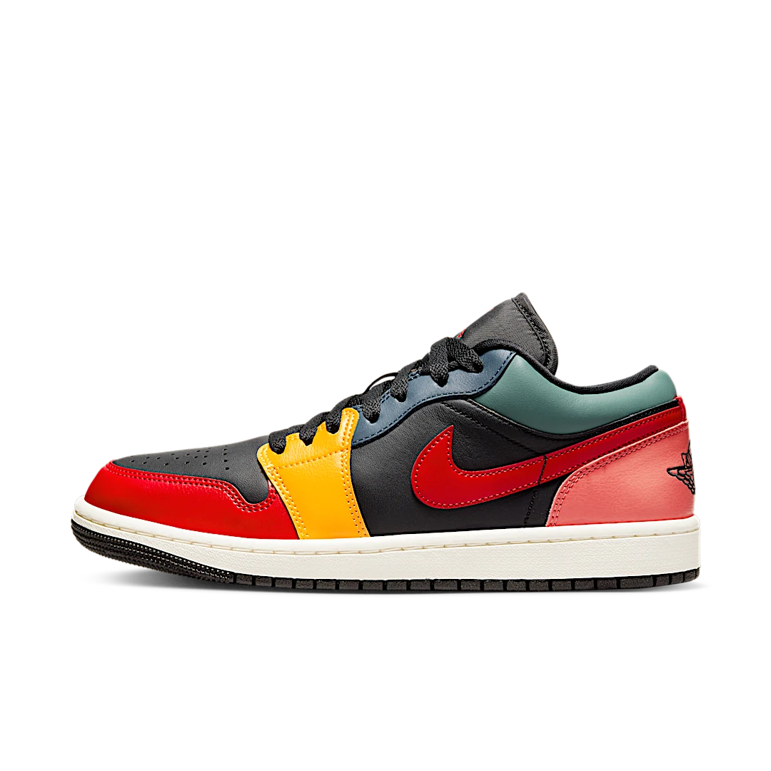 Air Jordan 1 Low SE Black Multi-Color, Black/Taxi/French Blue/Fire Red (DN3739-060)