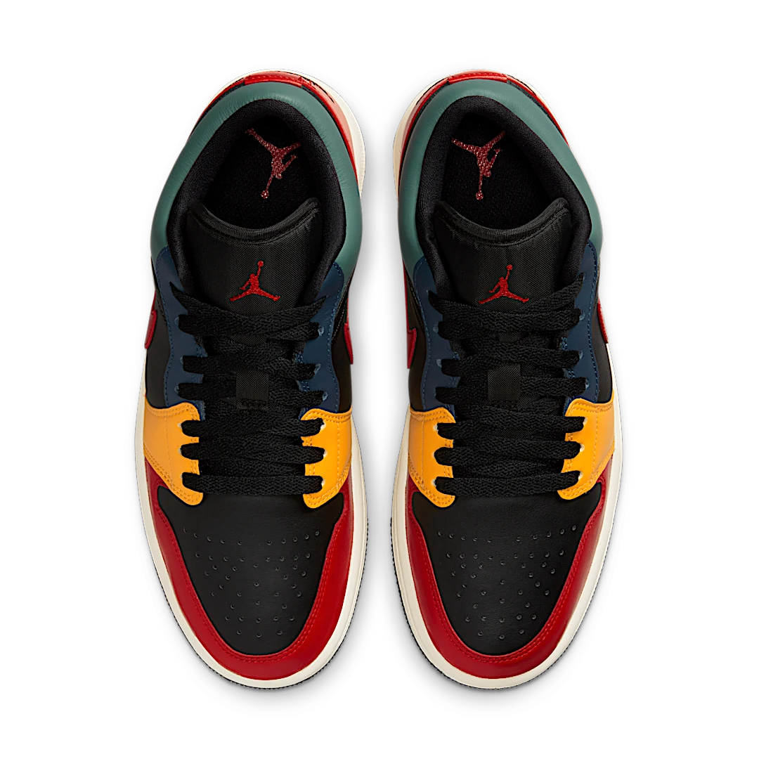 Air Jordan 1 Low SE Black Multi-Color, Black/Taxi/French Blue/Fire Red (DN3739-060)