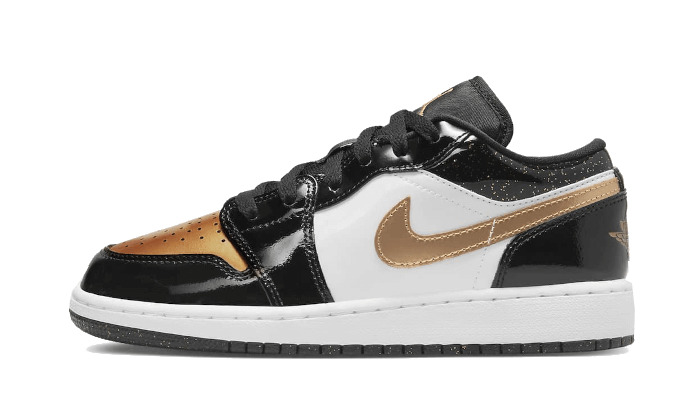 Air Jordan 1 Low SE Gold Toe, Black/Metallic Gold/White (DR6970-071)