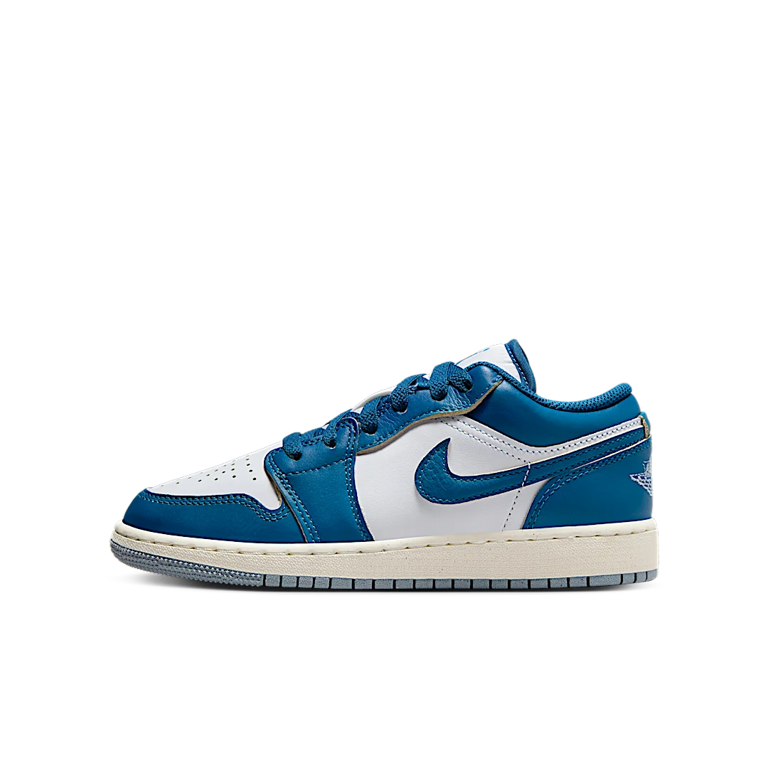 Air Jordan 1 Low SE Industrial Blue, White/Blue Grey/Sail/Industrial Blue (FN9137-141)