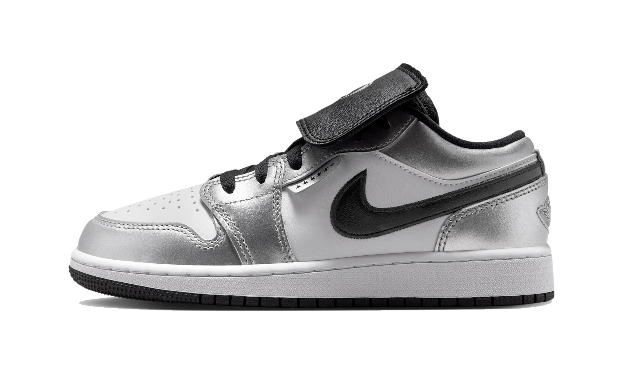 Air Jordan 1 Low SE Metallic Silver Tiempo