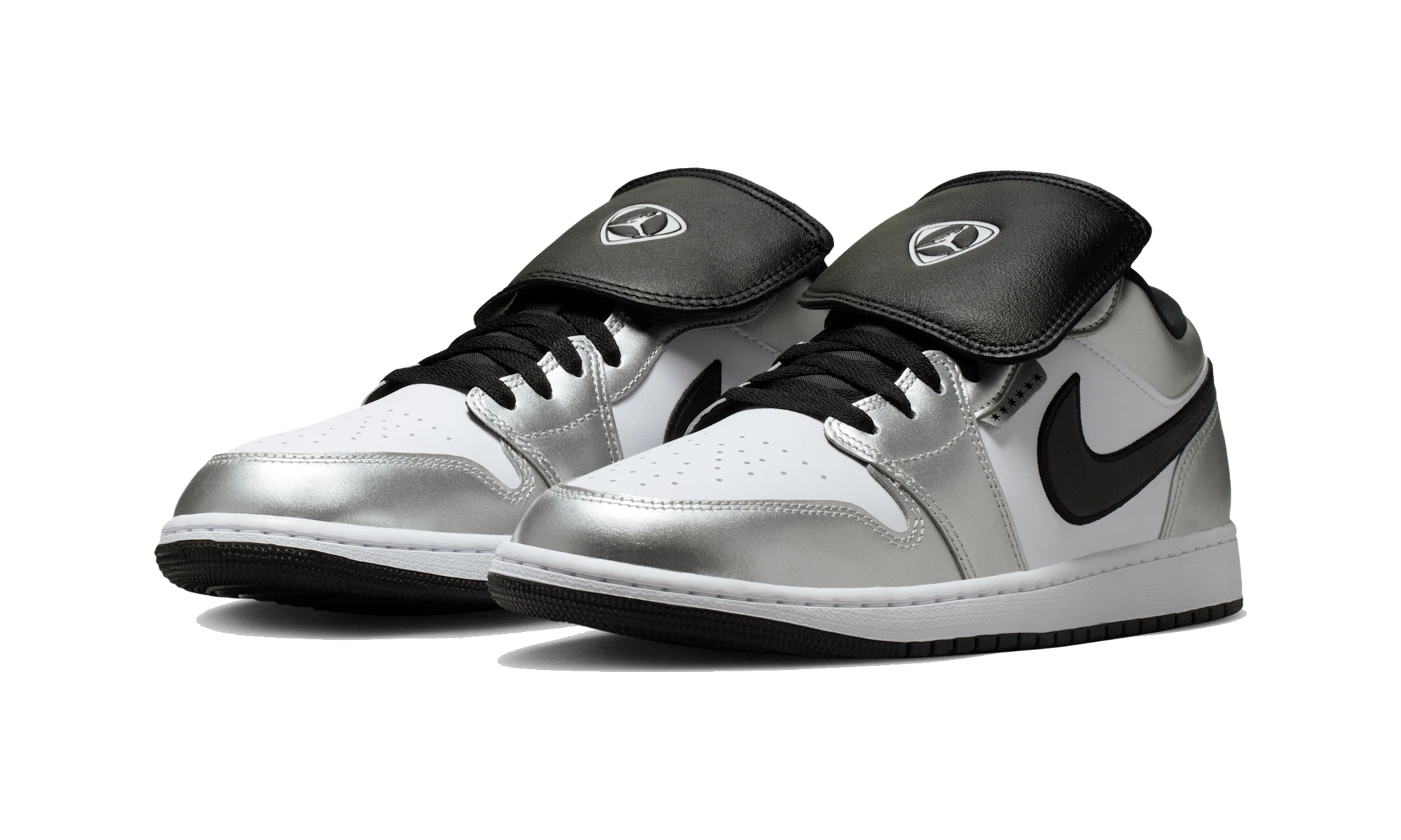 Air Jordan 1 Low SE Metallic Silver Tiempo