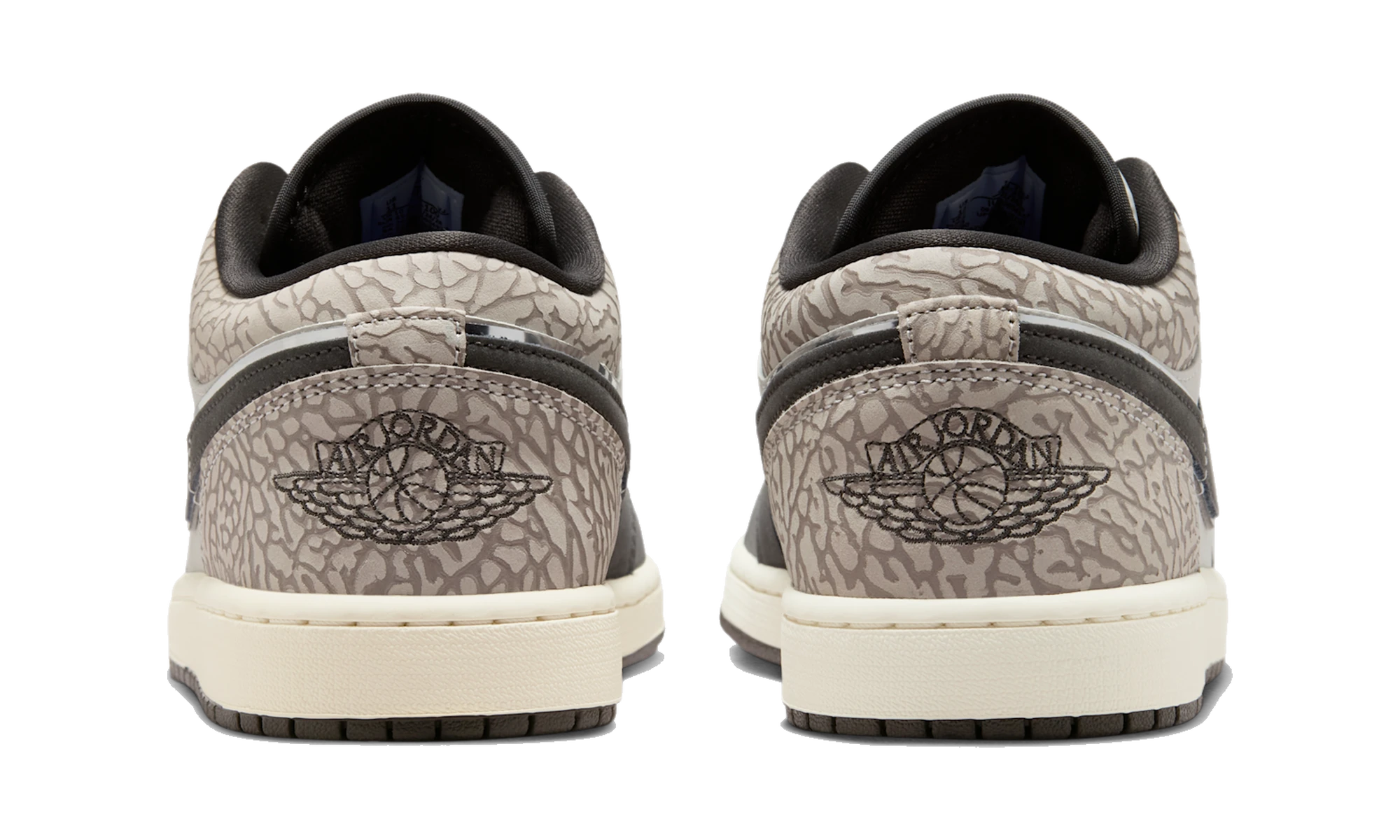 Air Jordan 1 Low SE Sail Deep Pewter Elephent Print