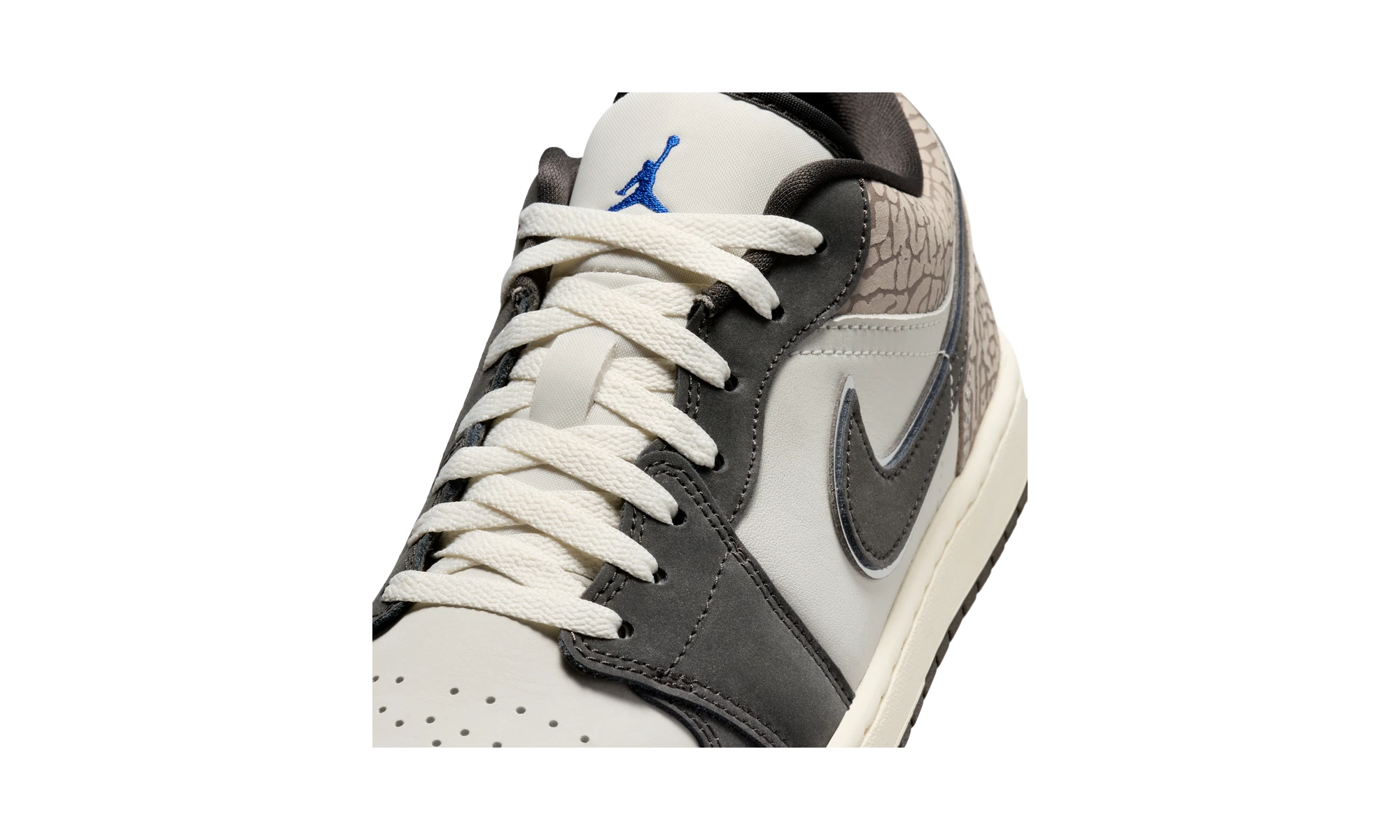 Air Jordan 1 Low SE Sail Deep Pewter Elephent Print