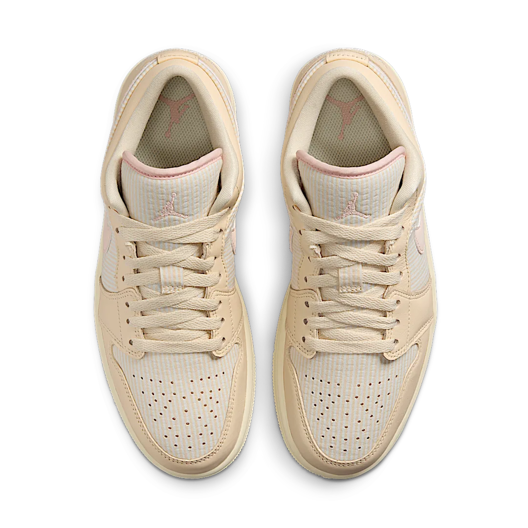 Air Jordan 1 Low SE Seersucker, Muslin/Sail/Coconut Milk/Legend Pink (FQ1925-100)